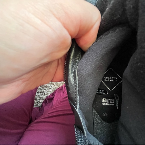 Ara Gore-Tex Black Neoprene Waterproof Knee High Boots 2" Heels Germany size 6.5 - Picture 4 of 8